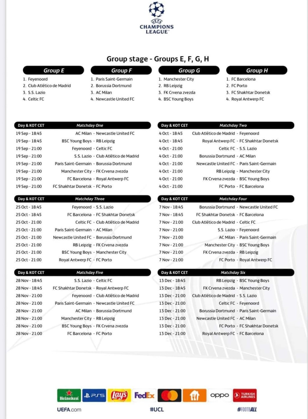 Il nostro cammino in&nbsp;Champions